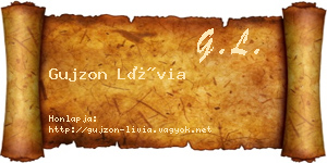 Gujzon Lívia névjegykártya